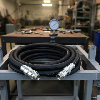 Hydraulic hose coil